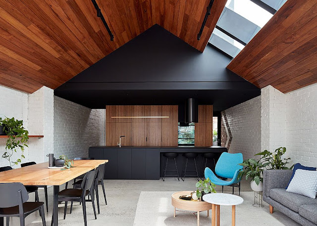 Dramatisch-modern-Küche-und-Ess-Erweiterung-für-Hütte-in-Melbourne