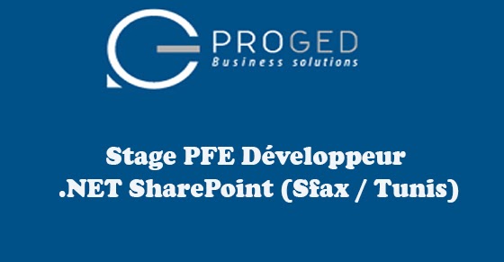 [PFE en Tunise]Stage PFE Développeur .NET SharePoint (Sfax / Tunis)