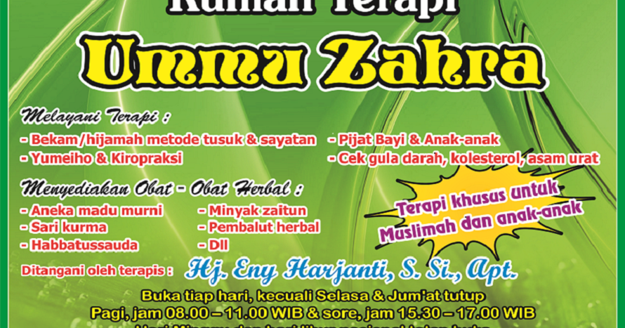 Contoh Banner Bekam - Rasmi J