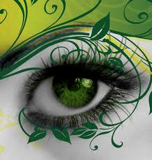 Green Leafy Eye Makeup