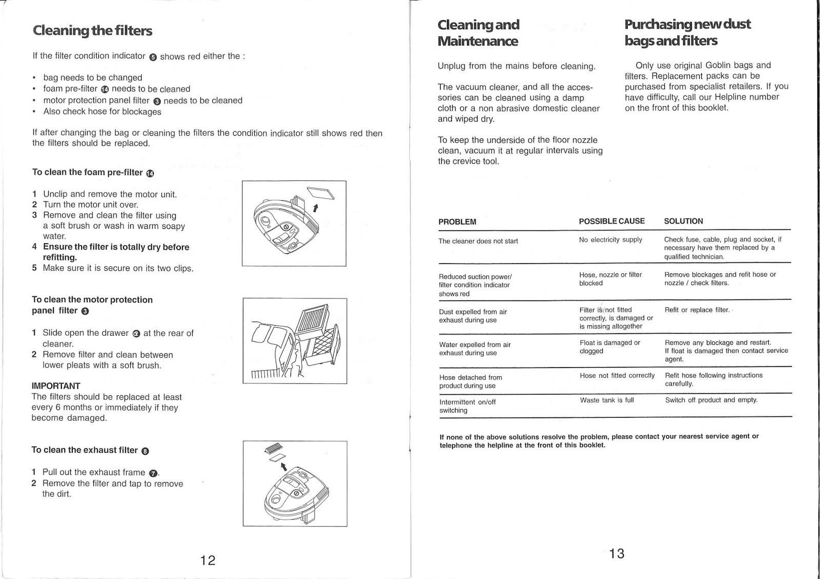 Goblin Instruction Manual 3in1 Multifunction Cleaner