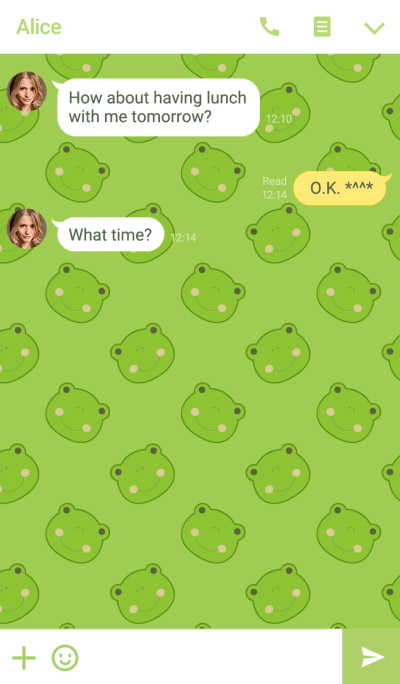 Simple Cute Frog theme Vr.2