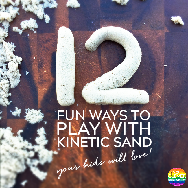 12 Fun Ways to Play with Kinetic Sand - 12 different ways to play with Kinetic Sand that your children will love | you clever monkey
