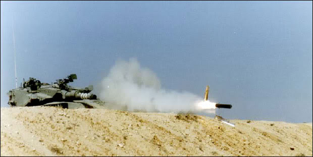Resultado de imagen para misil guiado antitanque LAHAT