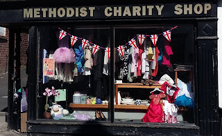 Opening today - our one week charity shop