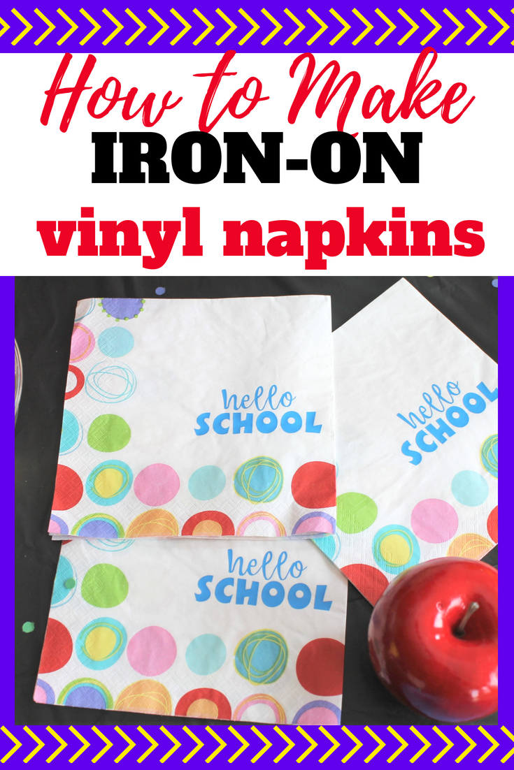 How to Make IronOn Vinyl Napkins Sew Simple Home
