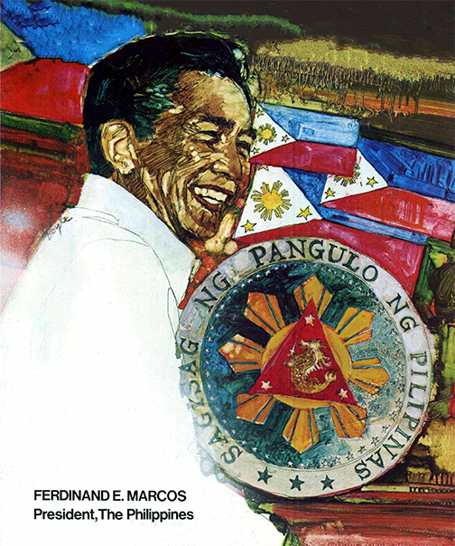 Ferdinand Marcos Flees The Philippines