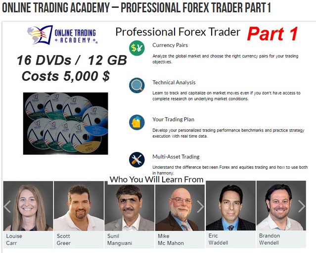 Online trading academy professional forex trader series dvd