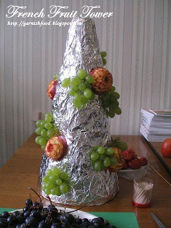 instruction on making fruit tower