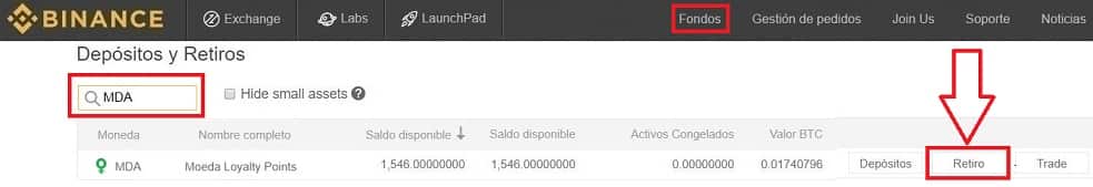Cómo Comprar Moeda (MDA) y Guardar Tokens Moeda (MDA) en Wallet Monedero Guardar desde Binance Moeda (MDA)