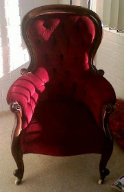 Victorian Grandfather Chair