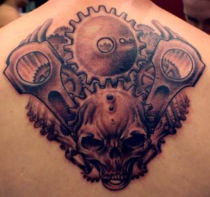 Body Tattoo: Gearhead Tattoo