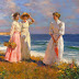 10 Beautiful Paintings About Young Women Near The Sea
