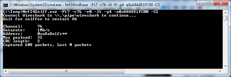 Embedded Innovation: nRF24L01+ sniffer - part 2