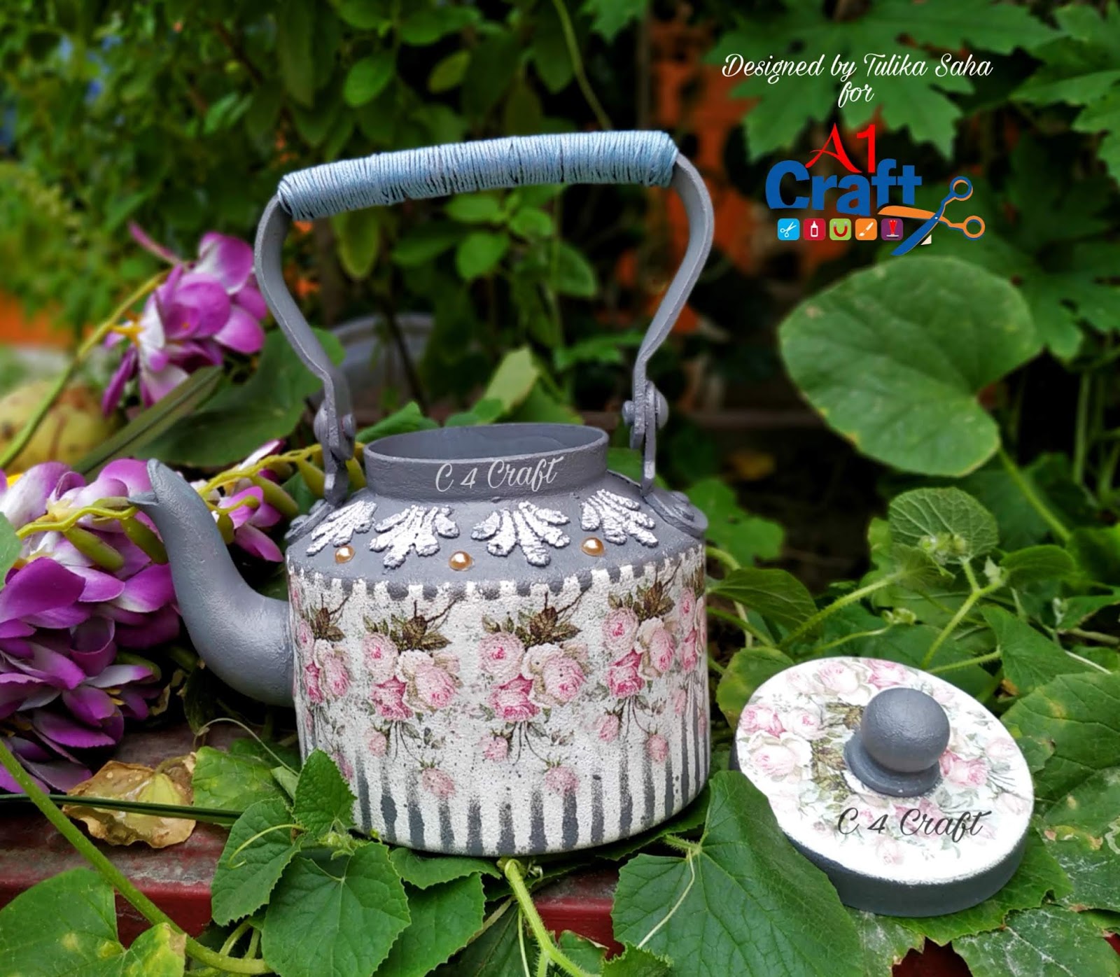 C 4 Craft Vintage Aluminium Kettle