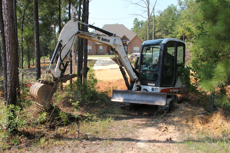 CT Hauling & Materials LLC Building a Gravel Driveway in Verbena, AL.