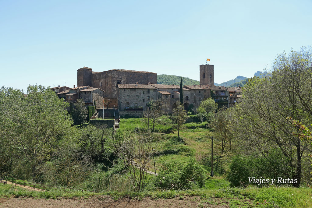 Vistas de Santa Pau desde el Parking