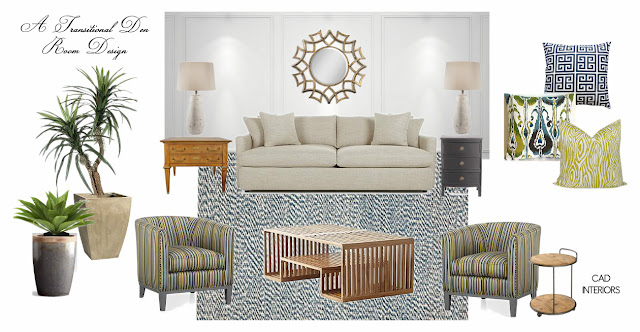 living room family room den mood board e-design interior design