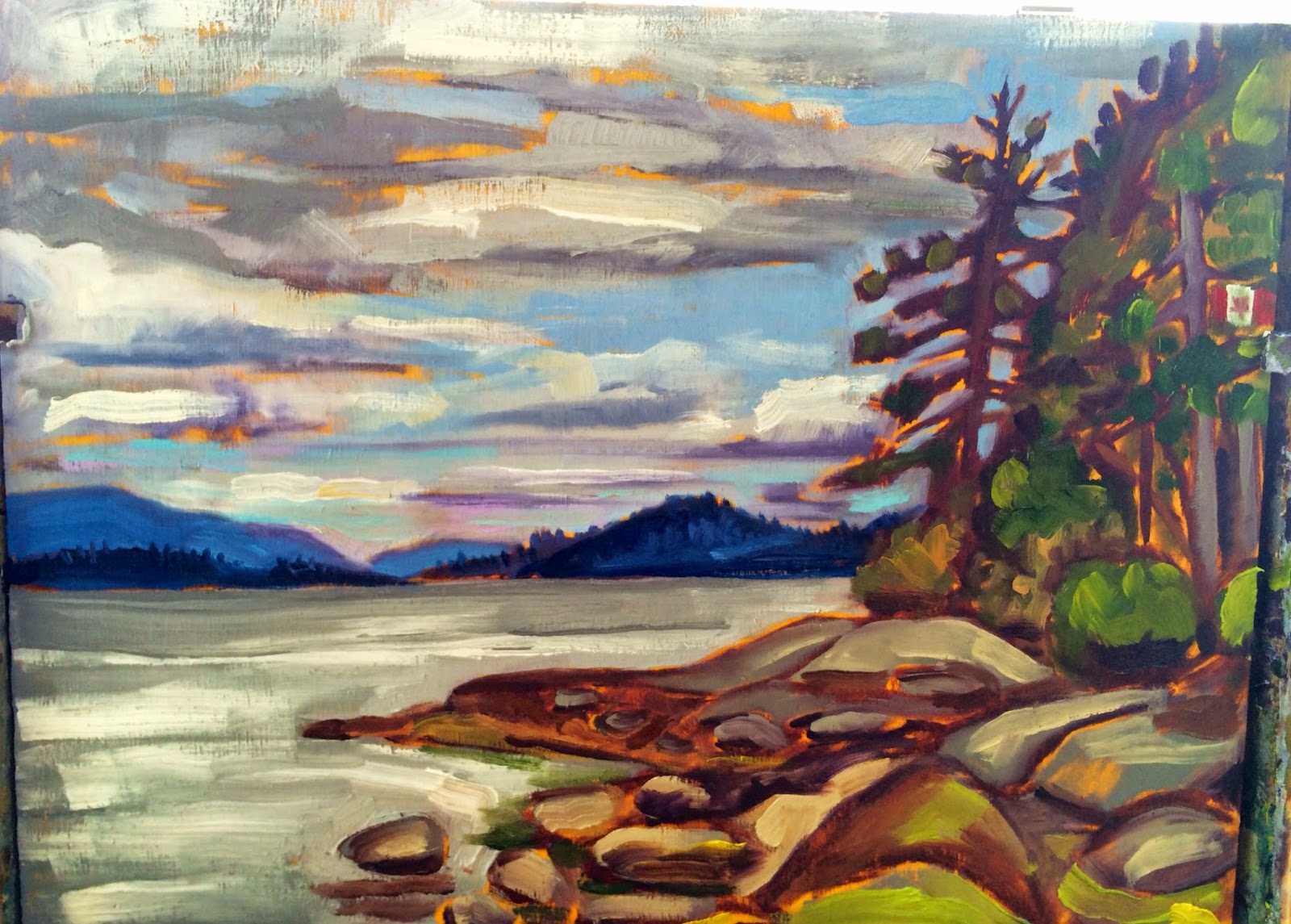 52 Paintings Victoria, British Columbia Yellowpoint July 2014