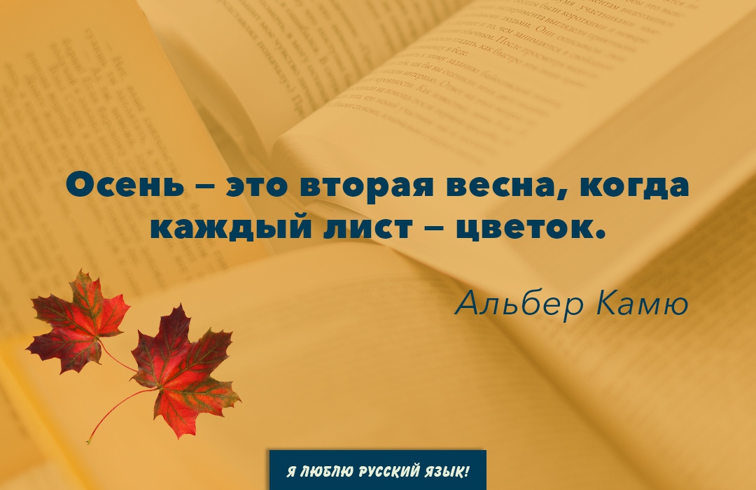 Осенью каждый лист цветок