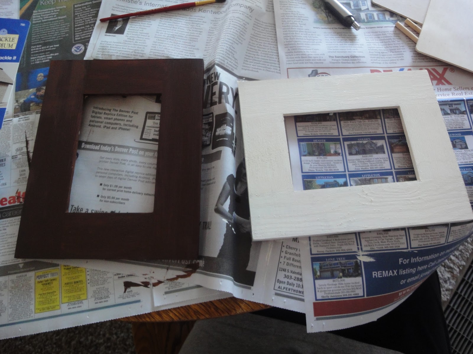 Holy Craft!! Crackle Paint Frames