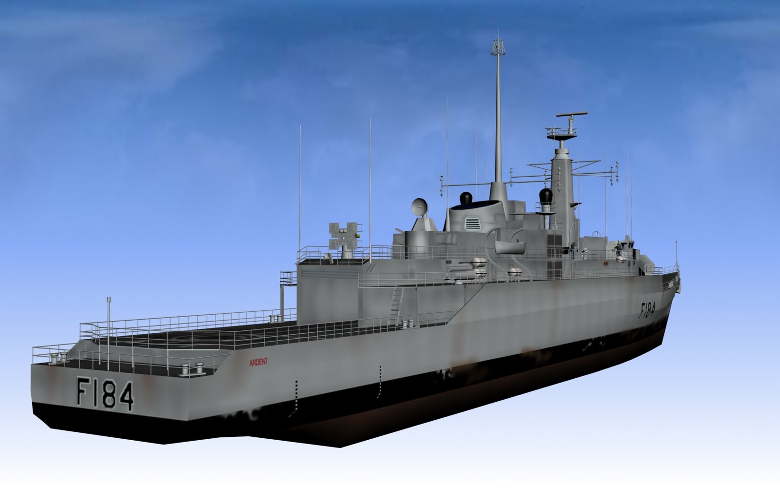 Modelos en 3D / 3D Models HMS Ardent (F184)
