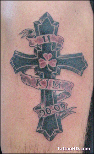 Memorial Cross Tattoo Designs.