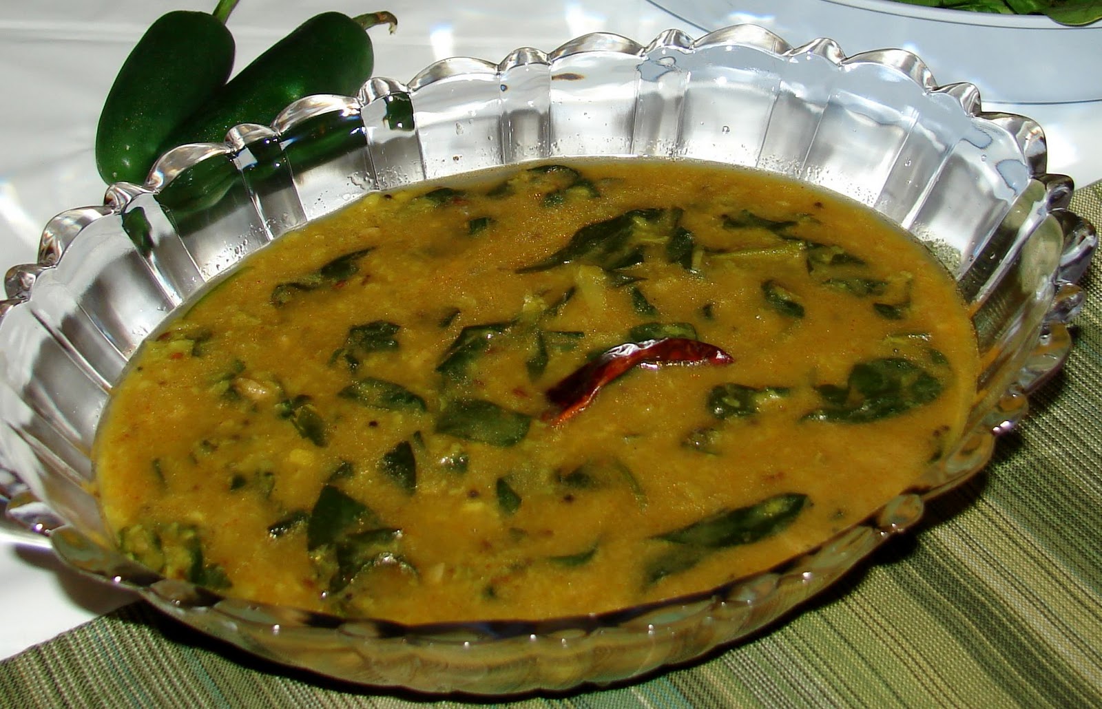 Spinach/Palak Dal Curry