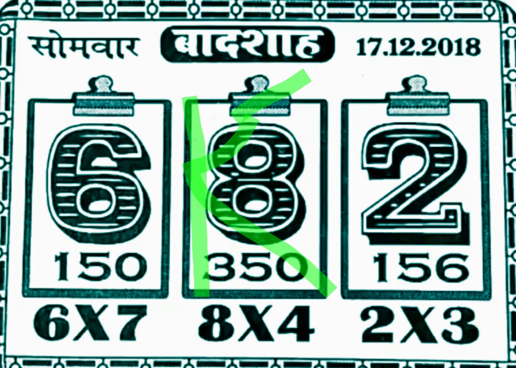 Kalyan Mumbai Chart Kalyan Chart 17/12/2018