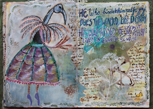 Galia Alena mixed media art journal