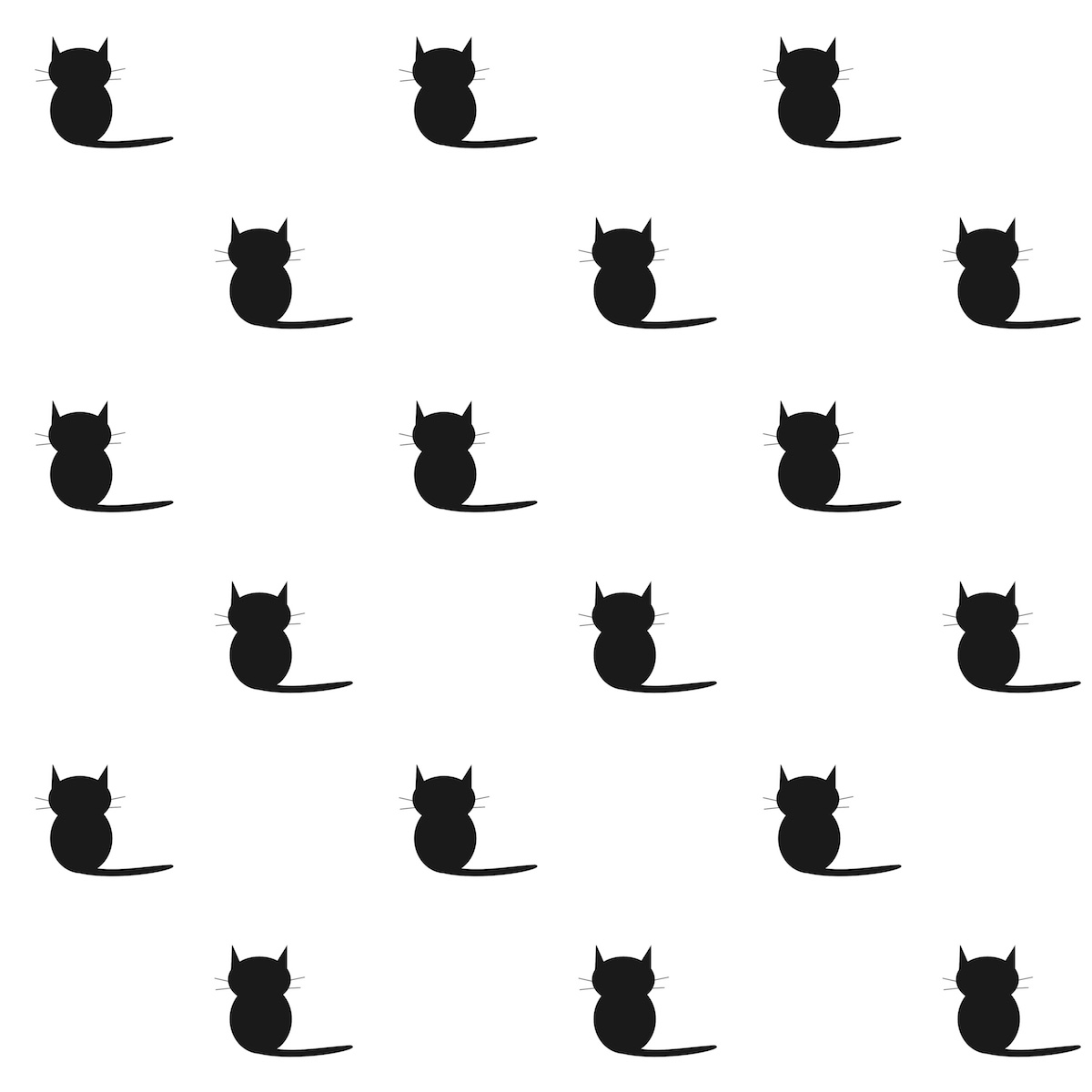 Free Cat Images Free digital cat pattern paper black and white freebie