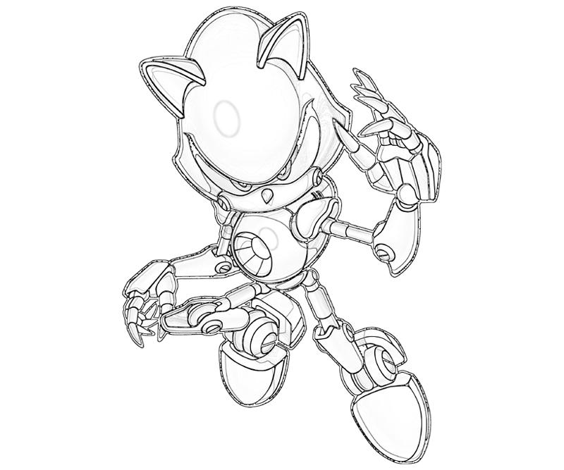 Metal Sonic Coloring Pages To Print Metal Sonic Coloring Pages To Print