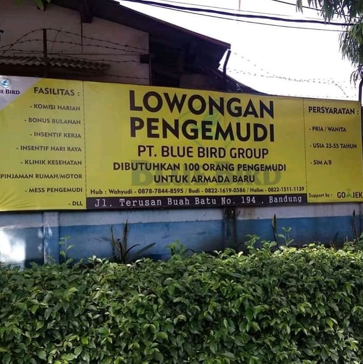 Lowongan Kerja Blue Bird Bandung 2020 Jl Terusan Buah Batu