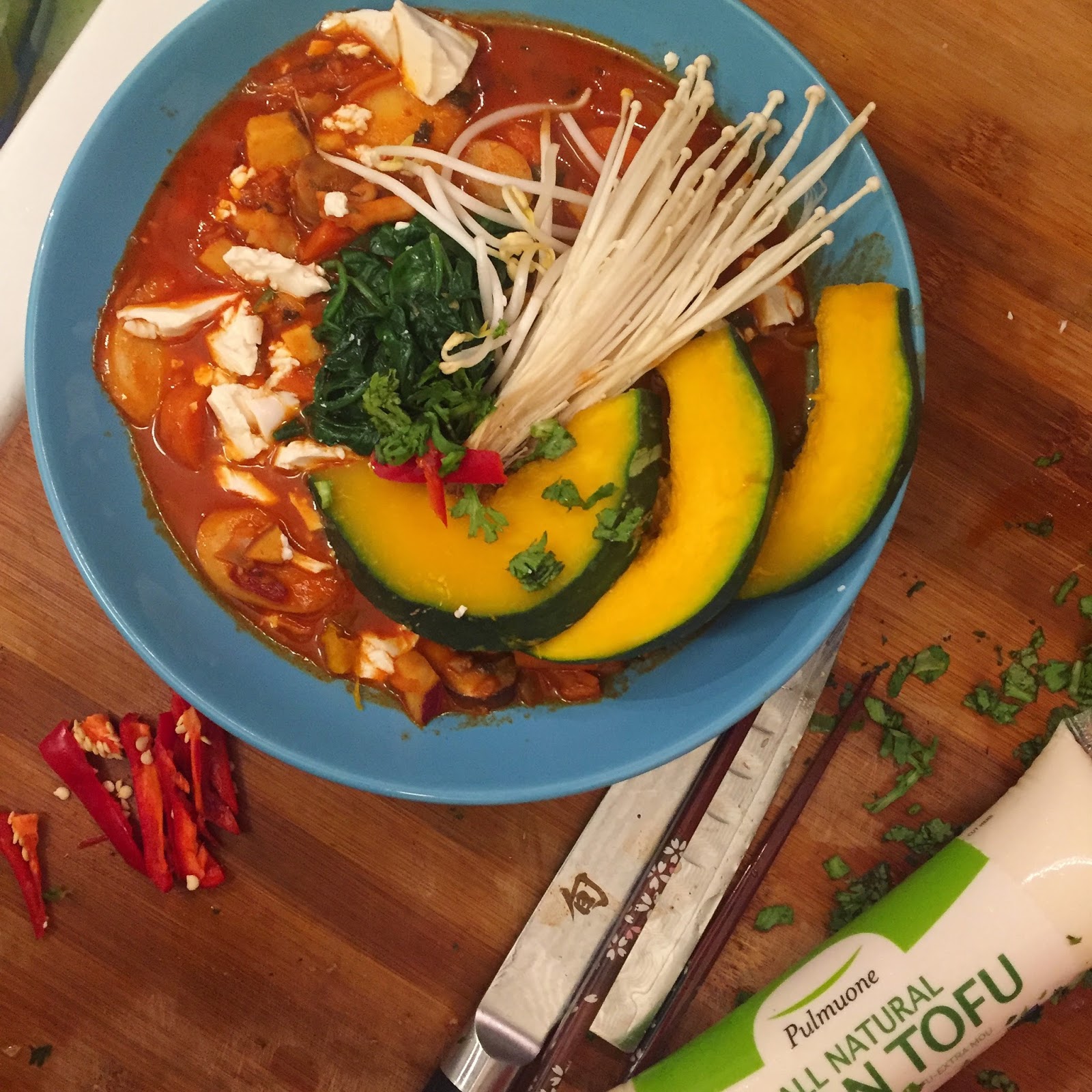 Vegan Soondubu Jjigae (Korean Soft Tofu Veggie Stew)