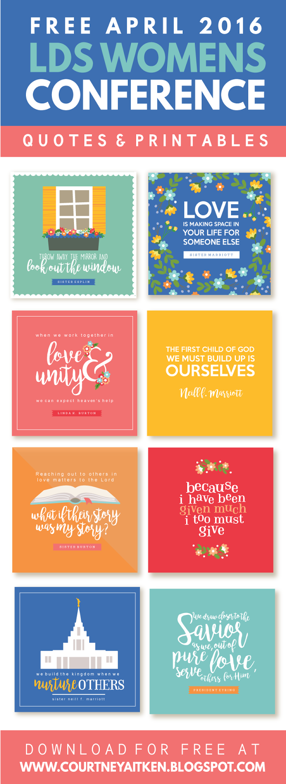 2016 LDS Women's Conference FREE Printable Quotes | All Things Bright ...
