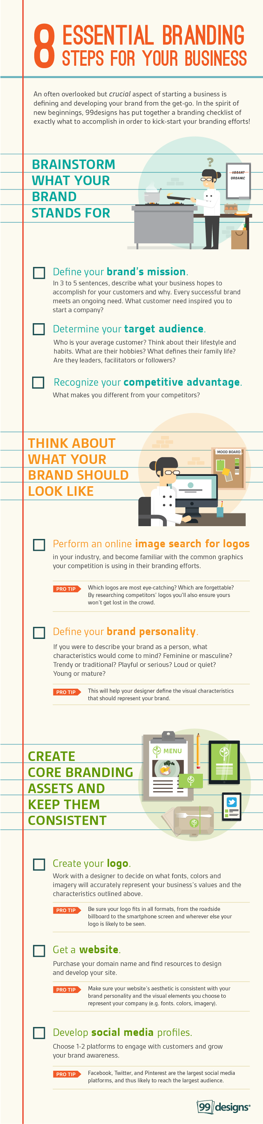 8 Essential Branding Steps For Your Business - #infographic