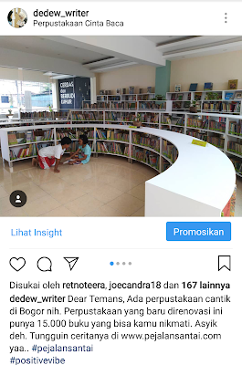 Perpustakaan Cinta Baca di Bogor