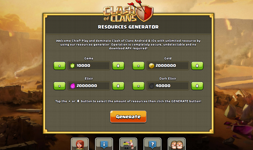 Hack Clash of Clans , Coins, elixir, Gems, Learn Cyber Security