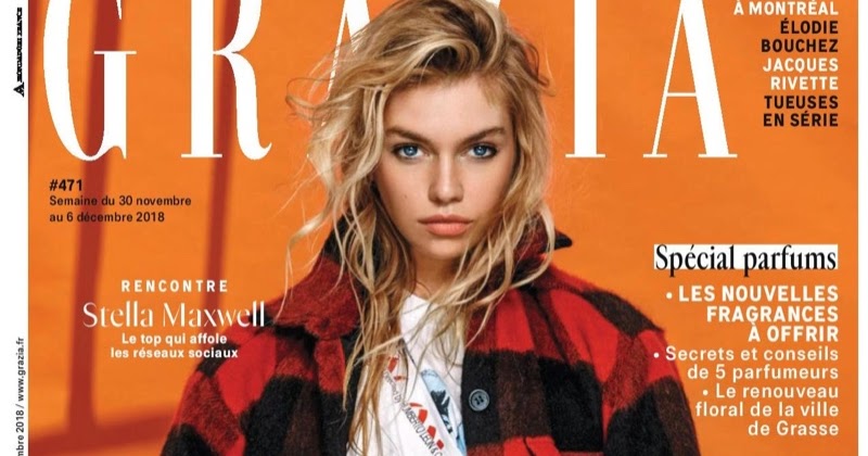 Stella Maxwell wears chic ensembles for Grazia France