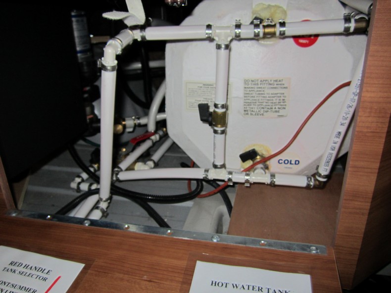 Meryl and Me Hit the Road Flushing the Hot Water Tank