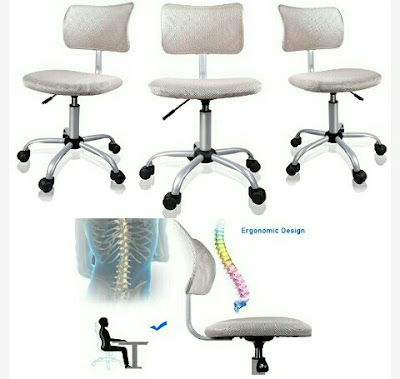 Orveay Chair - Ergonomically Designed Armless Office Seat