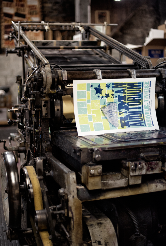 Nashville Pt. 2 Tour of Hatch Show Print norococo