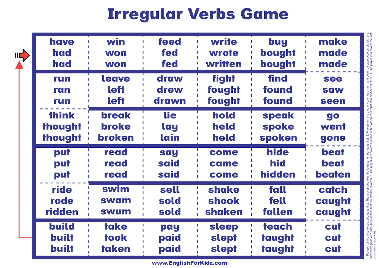 Board game verbs. English Irregular verbs игра. Игра настолка Irregular verbs. Past simple Irregular verbs Cards. Неправильные глаголы английского.