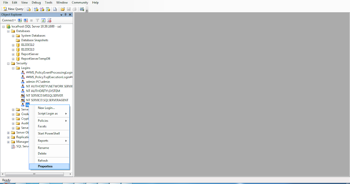 Пароль sql по умолчанию. Пароль sql по умолчанию
