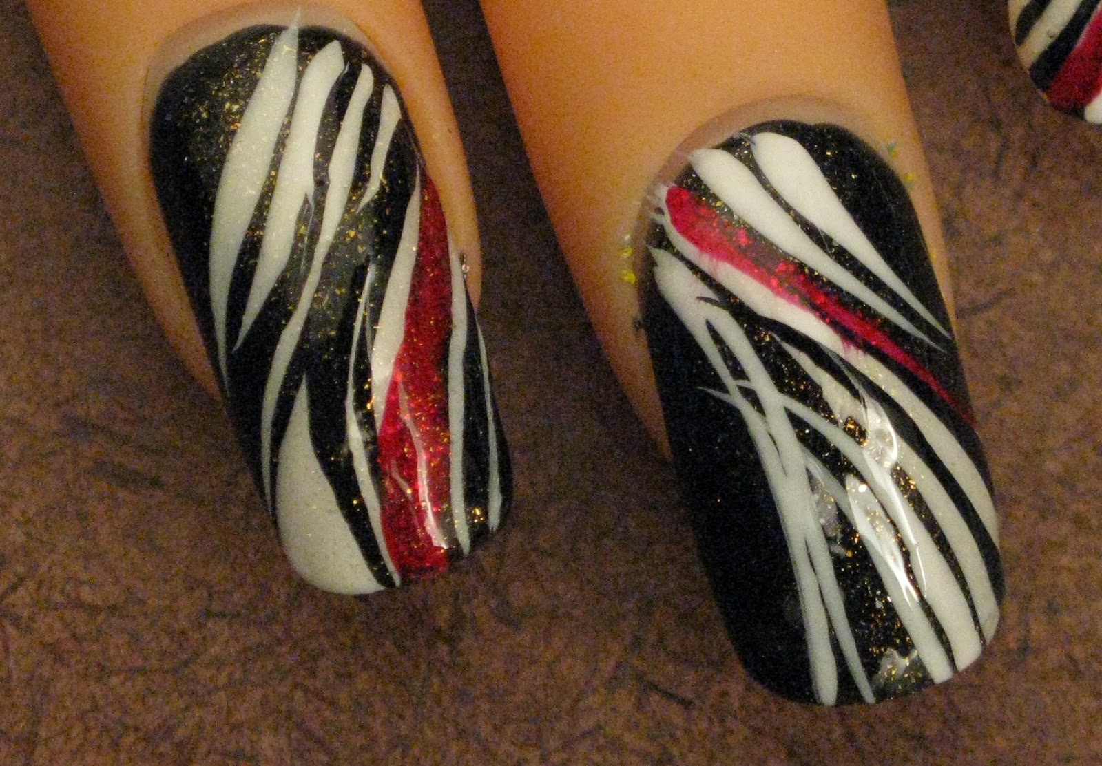 Miss80Million Black & White Abstract Nail Art Tutorial