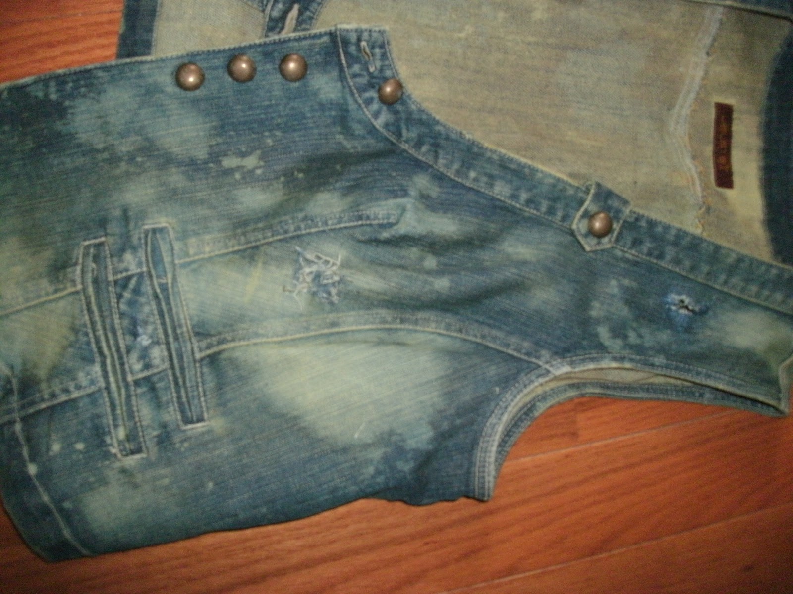 Bow Ties and Barrettes DIY BLEACHED DENIM VEST