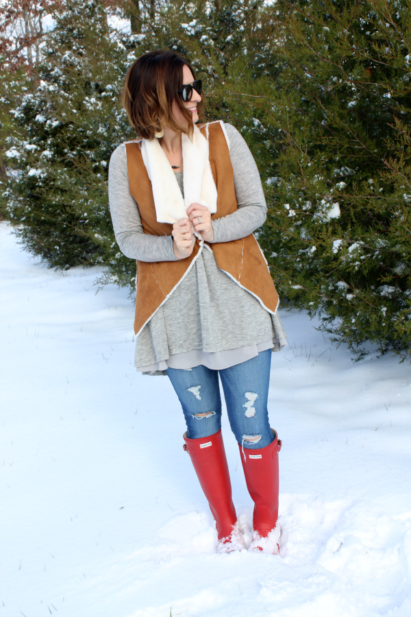 nella boutique, mom style, mom blogger, style on a budget, hunter boots, winter fashion