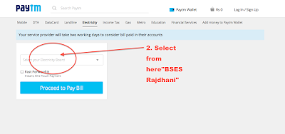 BSES Rajdhani Electricity Bill Payment using PayTM image2
