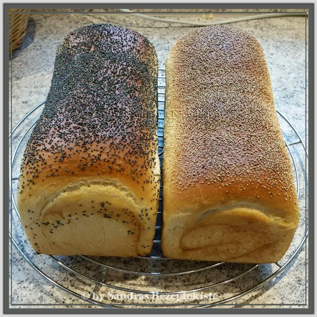 Weißbrot mit Mohnstreu Weißbrot mit Mohnstreu