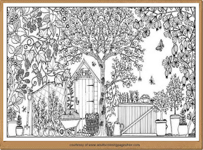 printable nature coloring pages for adults